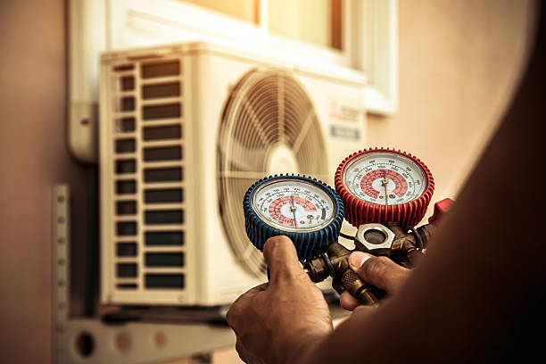 Professional Hvac technician working in Wilson's Mills, NC
